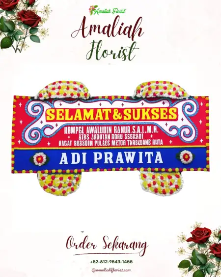 Papan Bunga Ucapan Selamat Bibis